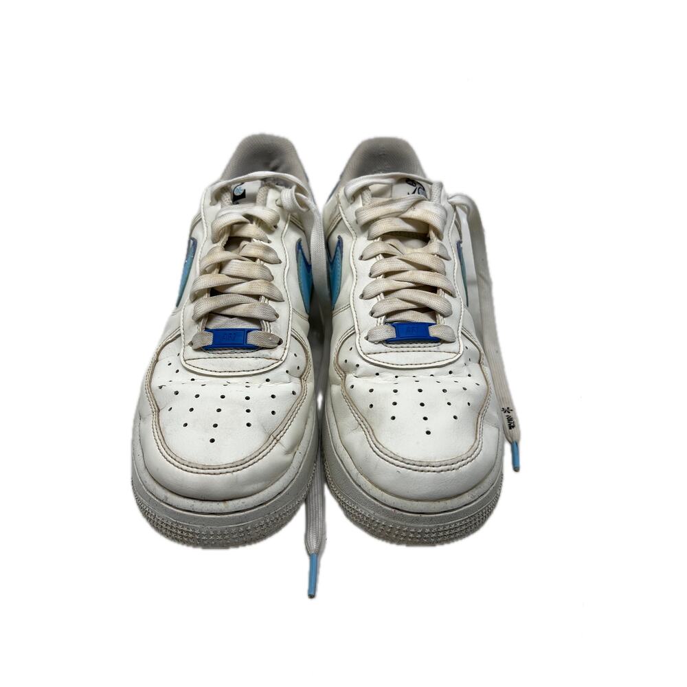 Nike Air Force 1 Low 07 LV8 82 Dble Swoosh Med Blue Mens 9.5